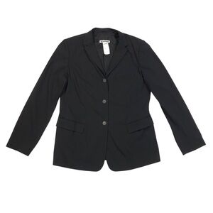 Jil Sander Women's Wool Blend Blazer Jacket Size Italian 40 Black
